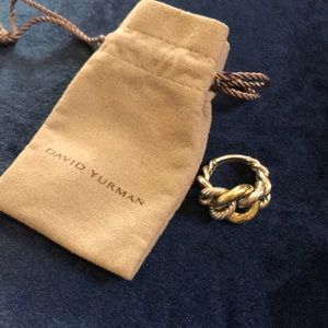 David Yurman Belmont Curb Link Ring with 18k Gold